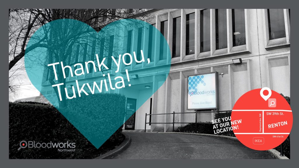 Thank you Tukwila Donors. Join us in Renton!